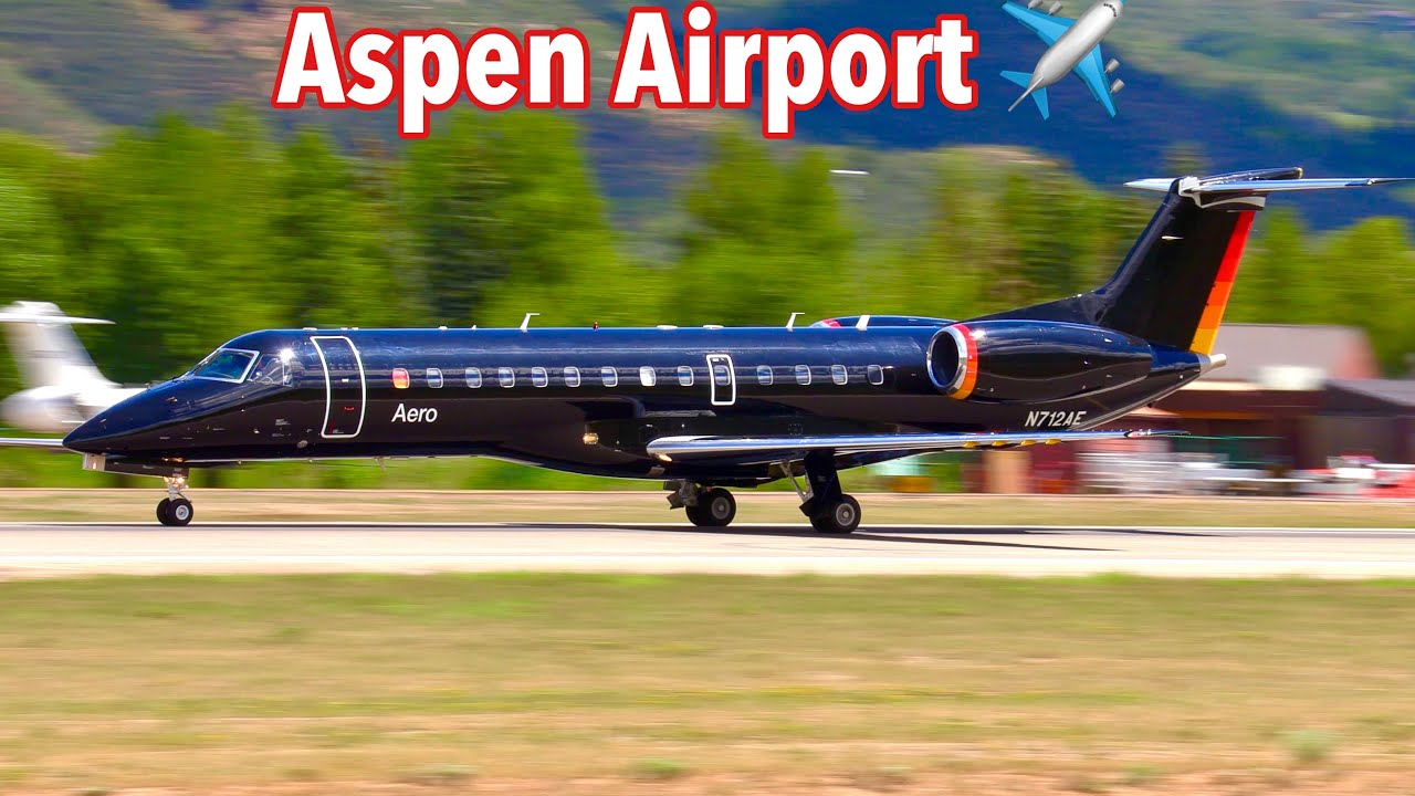 Plane Spotting at the DANGEROUS Aspen Pitkin Airport!