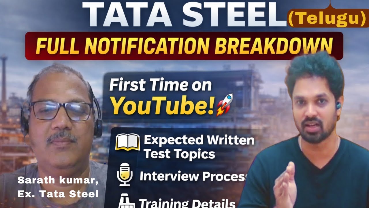 Tata Steel Job 🔥 ఇలా prepare అయితే selection pakka! #engineeringjobs 