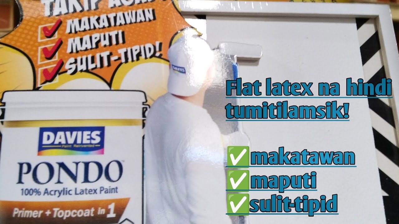 flat latex topcoat sa hardieflex kisame gamit ang davies Pondo flat latex