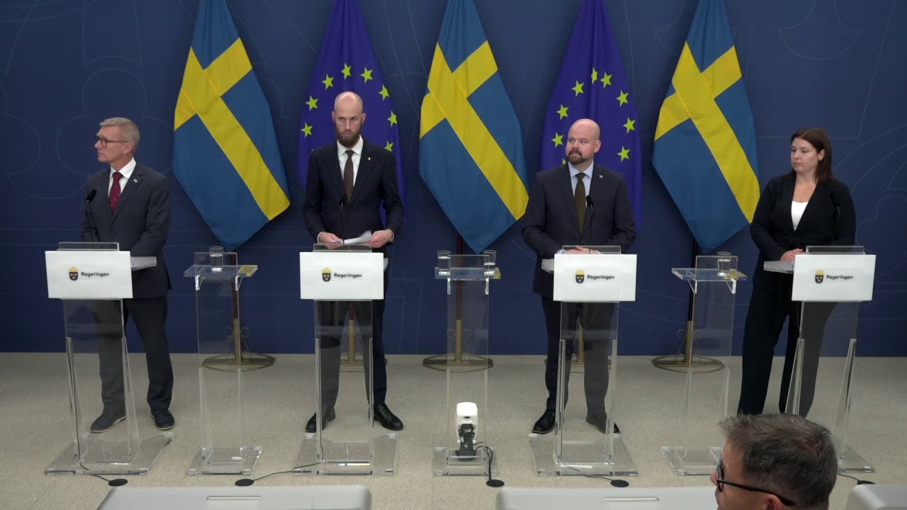 Pressträff för att presentera budgetnyheter för mer svensk mat på tallriken
