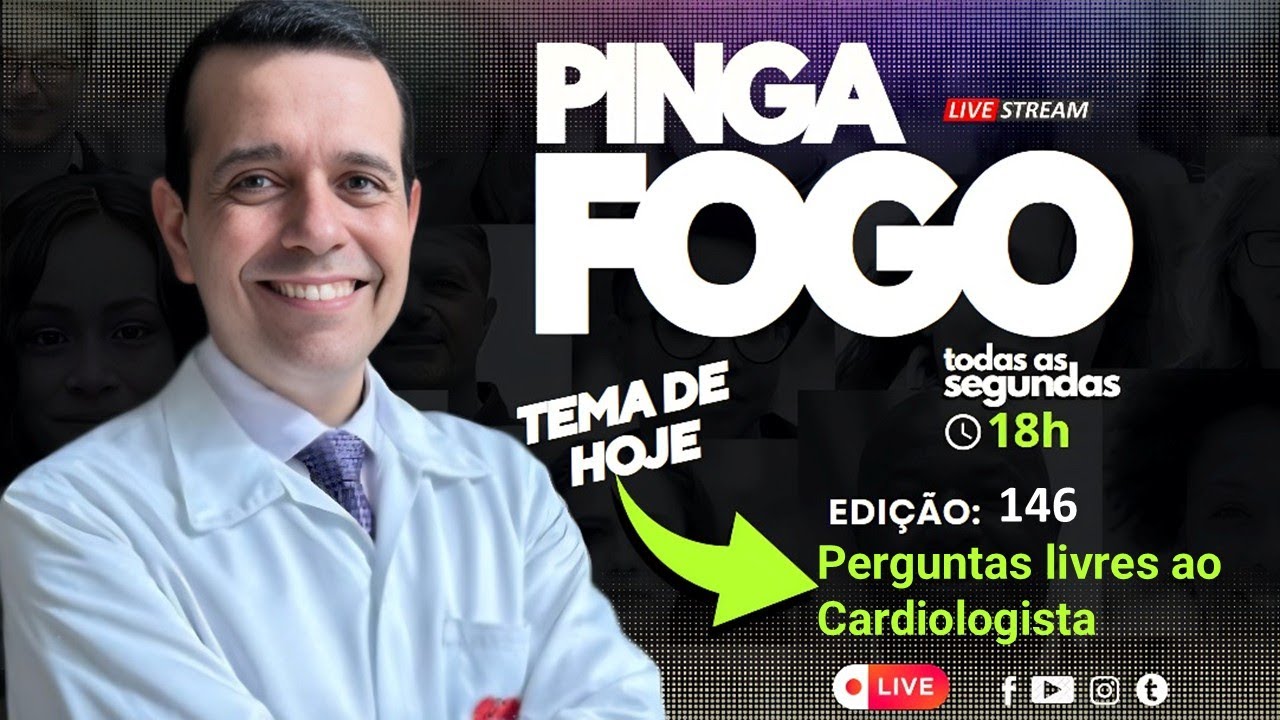 Live #146: Pinga Fogo🔥na Cardiologia - Pergunte TUDO ao Dr. Cotta Jr AO VIVO!
