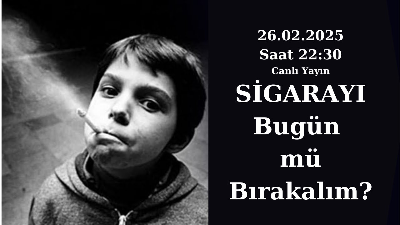 Sigarayı pazartesi veya yıl başında bırakma. Hemen bırak