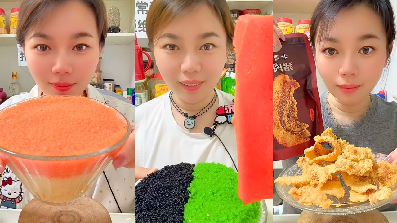Homemade Chinese Fish Roe ASMR | Colorful Fish Eggs Eating | #207