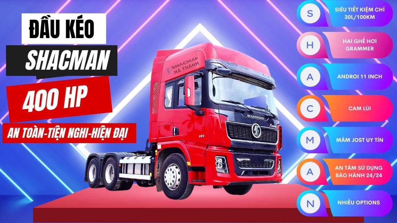 Đầu kéo Shacman X5000 400HP siêu hiện đại | Đối thủ của Howo T7H, Chenglong H7, Faw JH6 430HP !