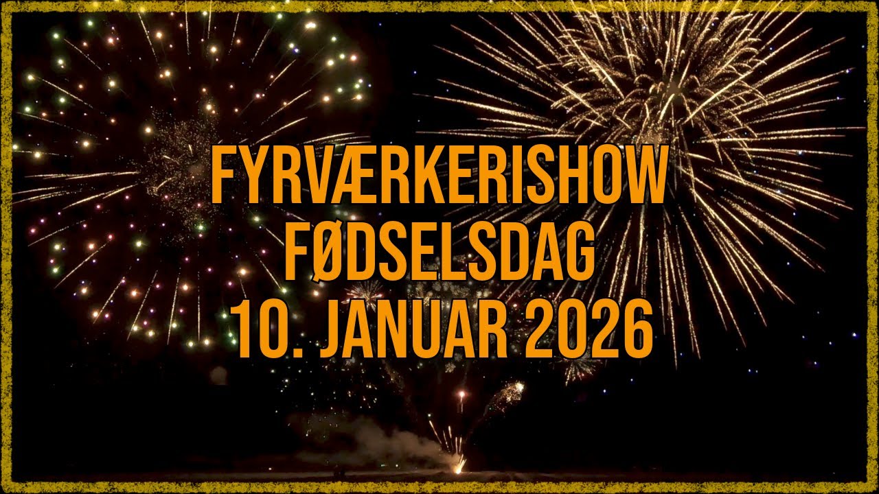 Fyrværkerishow 10. januar 2026 i Dronninglund med op til 6