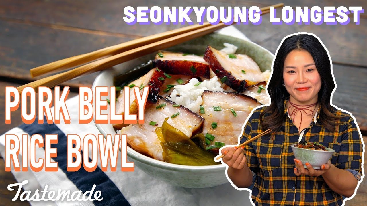 Chinese-Style BBQ Pork Belly Rice Bowl I Seonkyoung Longest