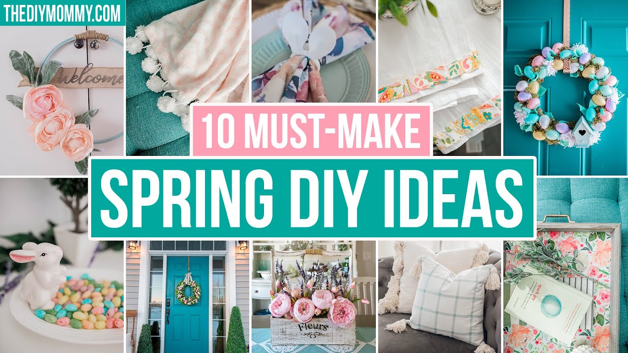 10 Spring DIY Decor Ideas you'll want to make NOW! | Cozy DIY Home