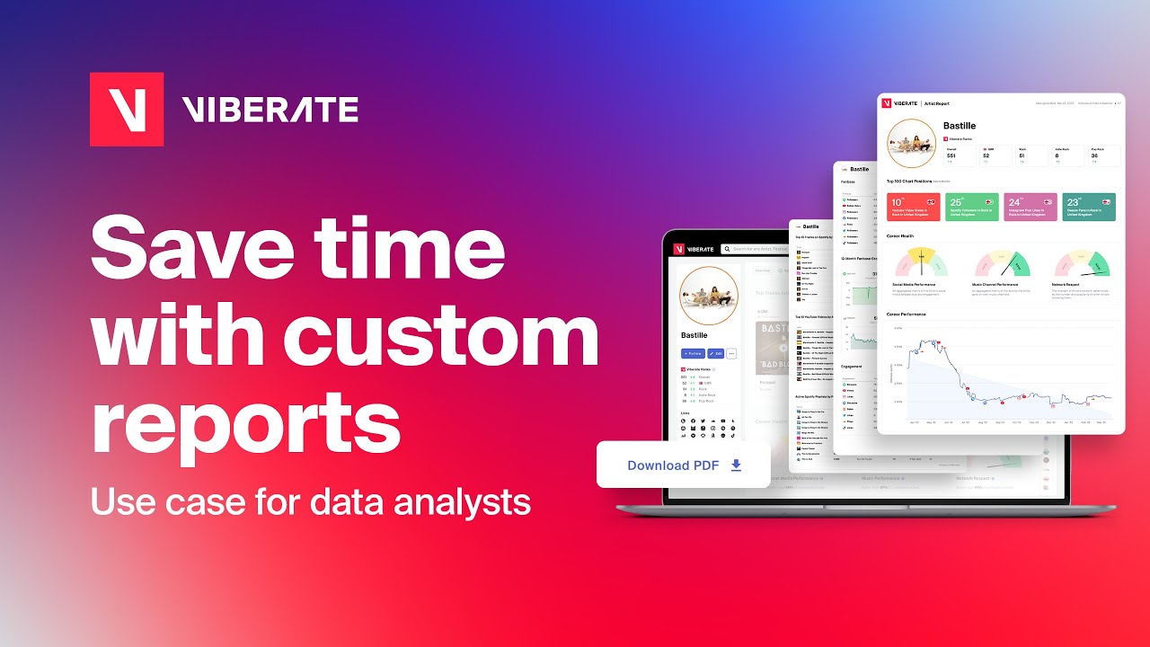 Create Custom Reports with Viberate | Music Data Analytics Use Case