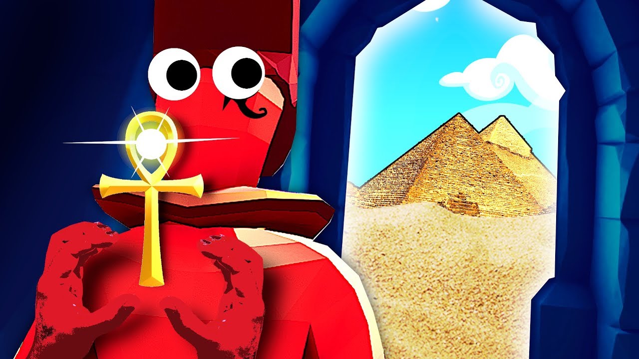 Подразделение фараона SUN GOD сбегает через секретную дверь в Totally Accurate Battle Simulator (...