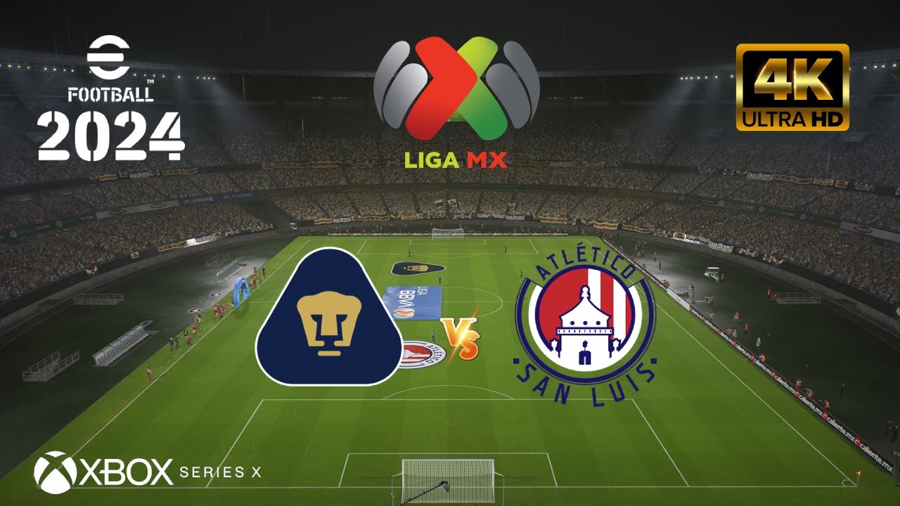 eFootball 2024 - Pumas vs Atlético San Luis | Liga MX | NEXT GEN XBOX SERIES X [4K 60FPS]