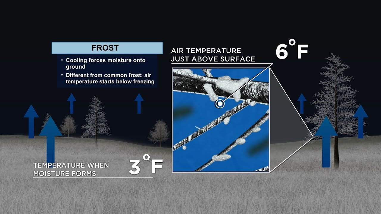 Science behind frost, freezing fog, and rime ice
