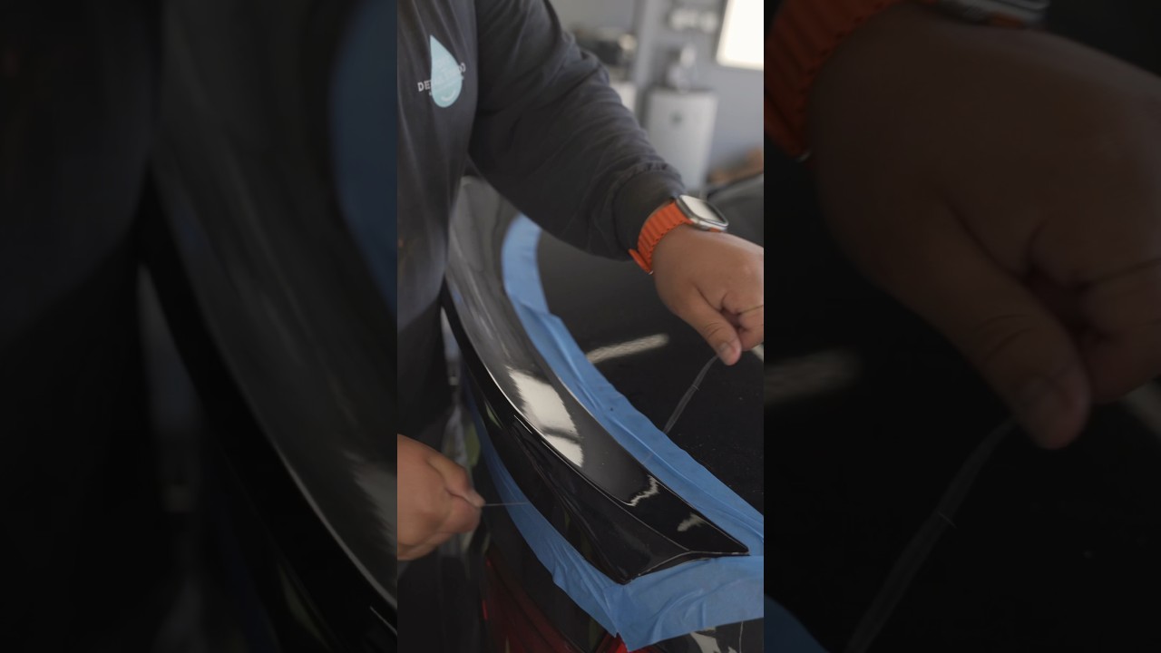 How to safely remove a spoiler #orangecounty #carcoating #car #coating #bmw #cardetailing #spoiler