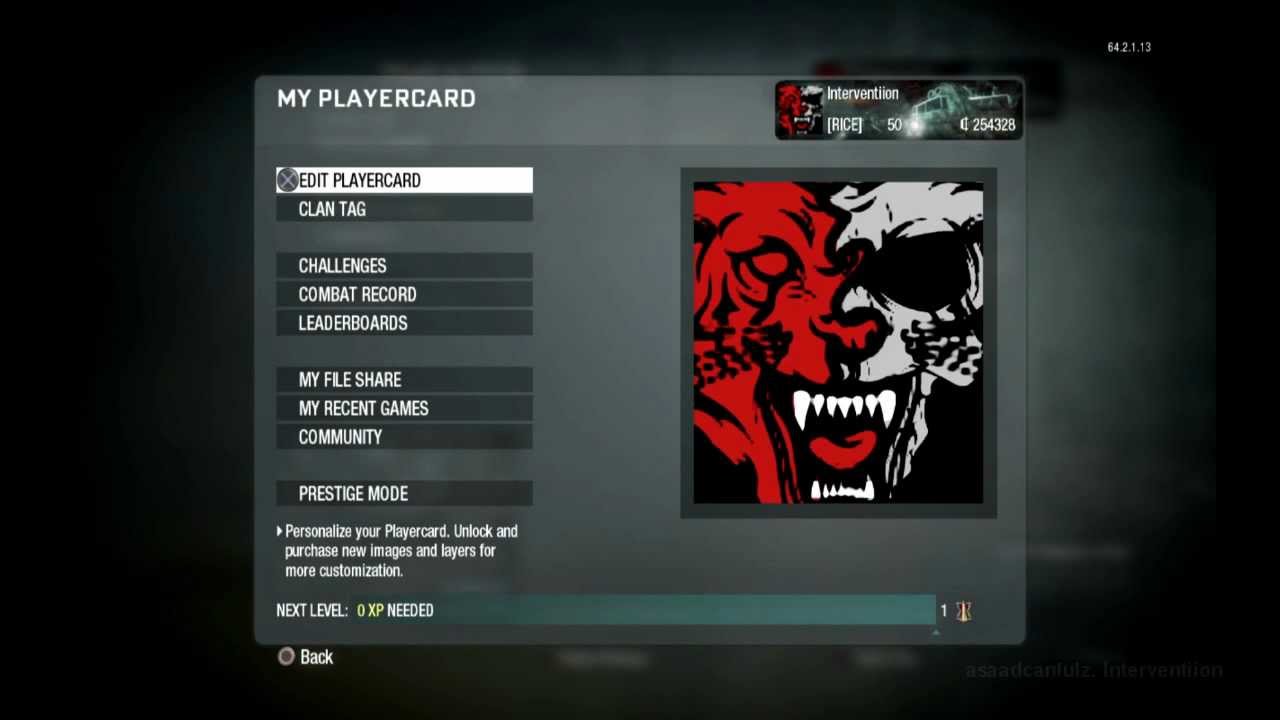 Black Ops - AMAZING Tiger Skull Emblem Tutorial
