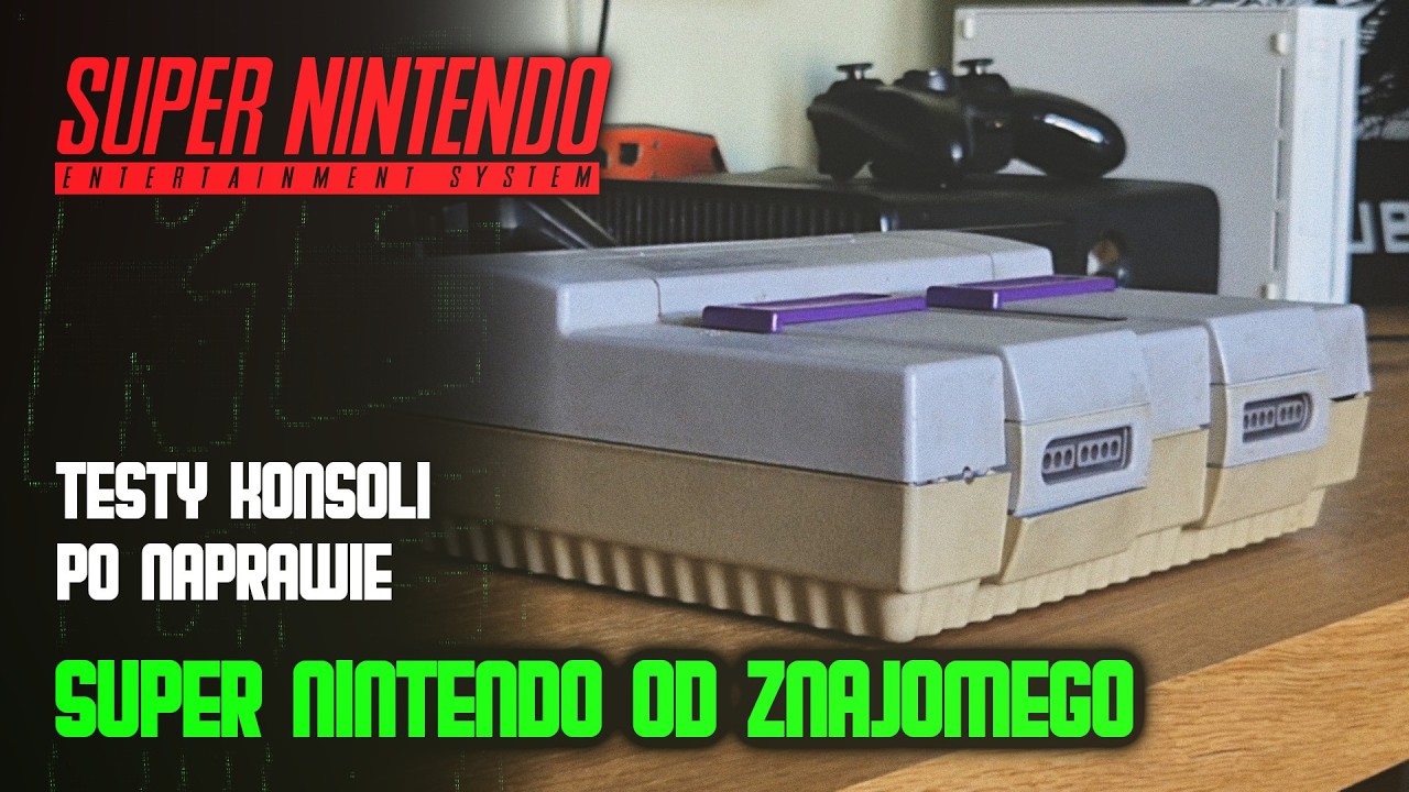 Pierwszy Kontakt z Super Nintendo #1 Znajomy poprosił o test naprawionego SNESa z USA!