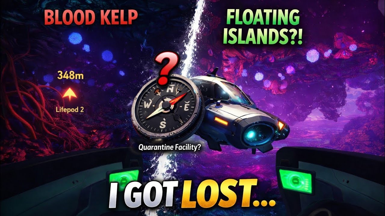 I Got Lost in Subnautica… Blood Kelp Took Me to Floating Islands 😨