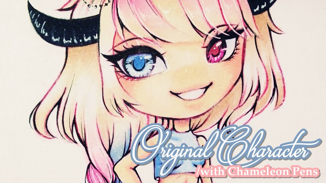 Rayvee [Original character] - Chameleon Pens drawing