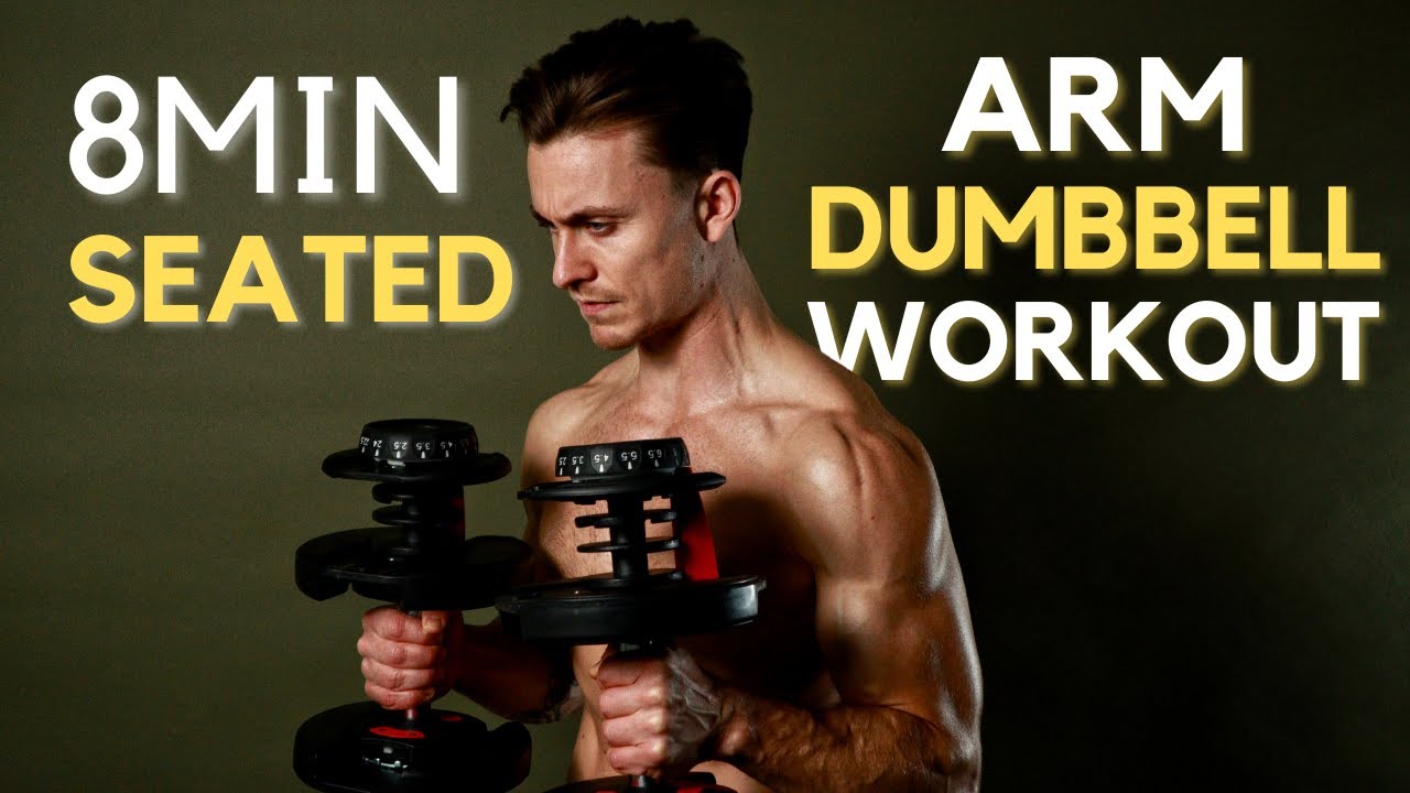 8 MINUTE SEATED ARM DUMBBELL WORKOUT // For limited mobility