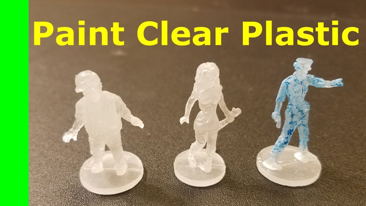 How to paint clear plastic models