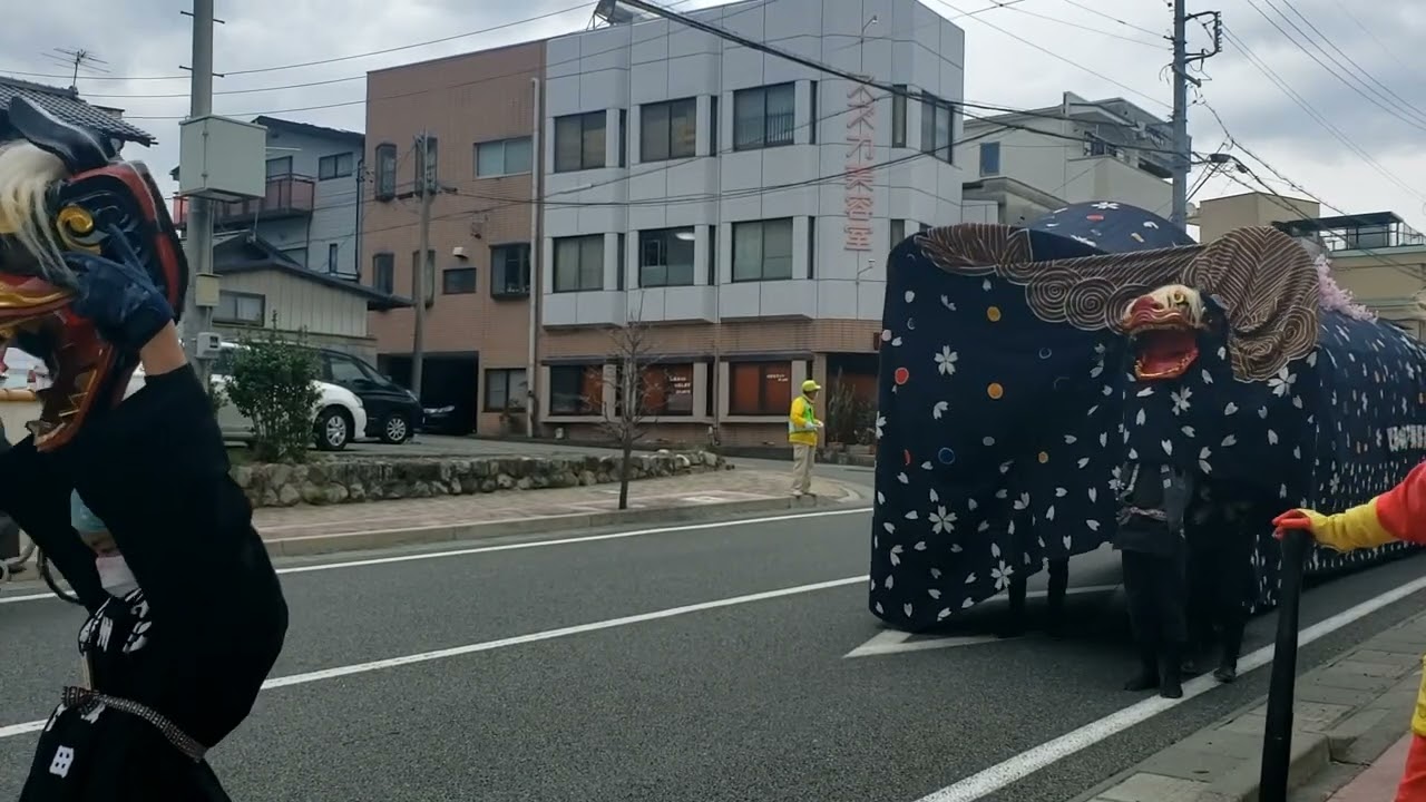 22年お練り羽場獅子
