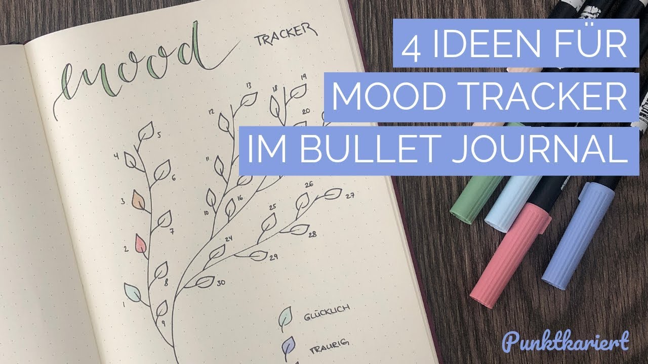 MOOD TRACKER IM BULLET JOURNAL | 4 IDEEN FÜRS TRACKEN DEINER STIMMUNGEN