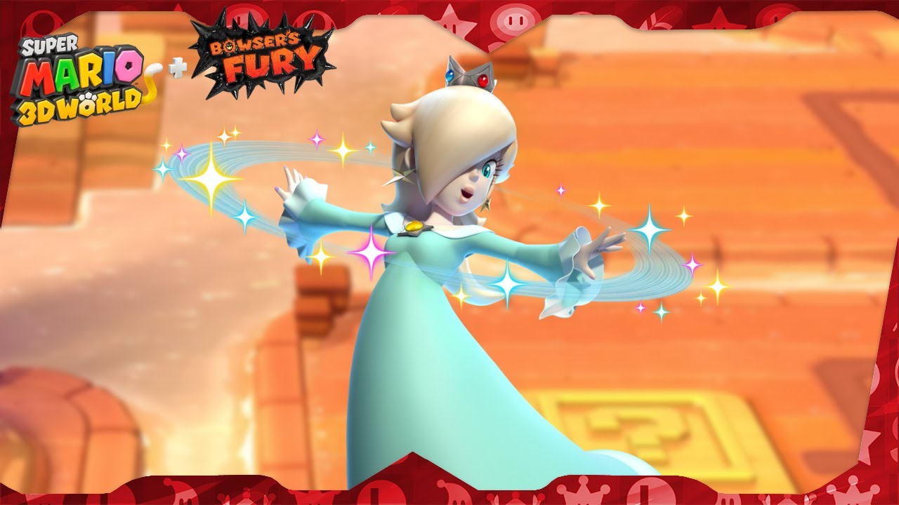 Super Mario 3D World для Switch ᴴᴰ | World 4 (все зелёные звёзды и марки) Solo Rosalina