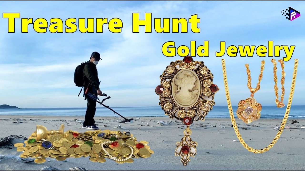 I found the treasure someone lost on the beach: Gold jewelry | Sky Ideas #gold #trending #treasure