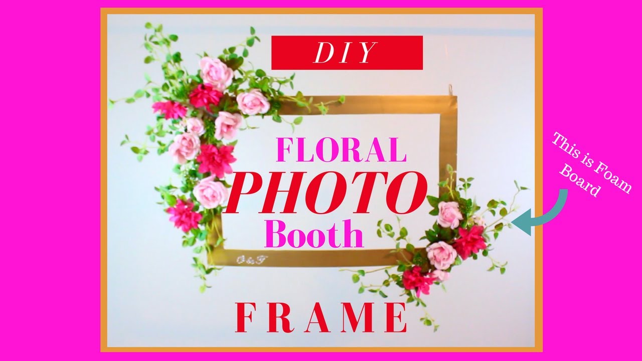 Dollar Tree Photo Booth Frame | Dollar Tree Wedding DIY