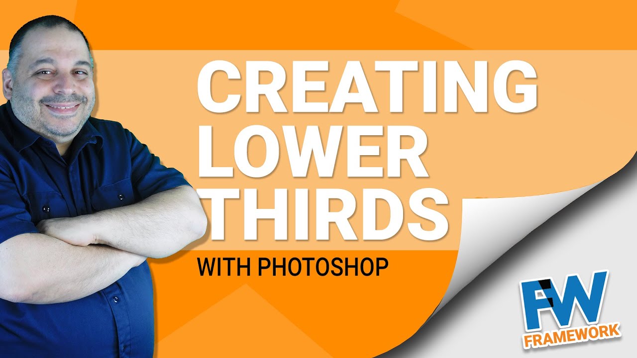 How To Create Lower Thirds In Photoshop | Create Lower Thirds