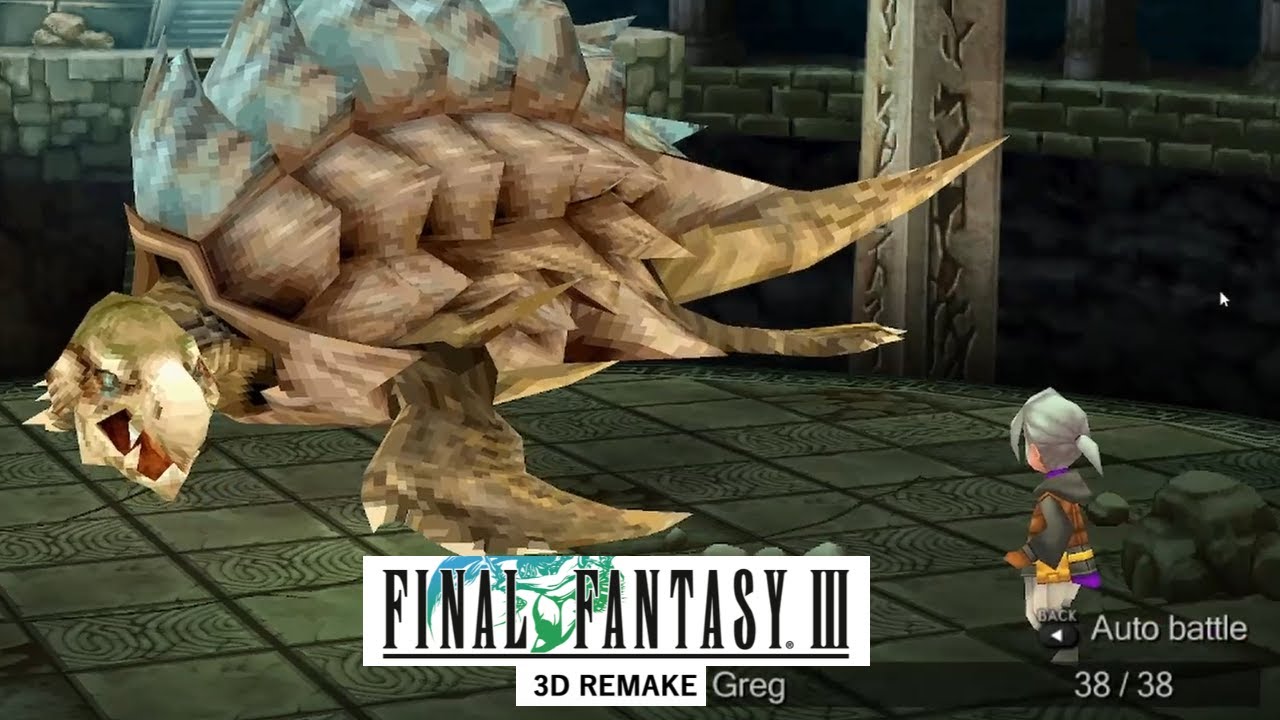 An, Unsurprisingly Scuffed, Start To Final Fantasy 3, Where Gilgamesh Is Now Called Greg