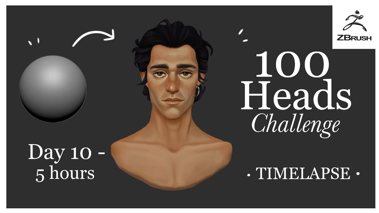 100 Heads Challenge - Day 10 - 3D Zbrush (Timelapse)