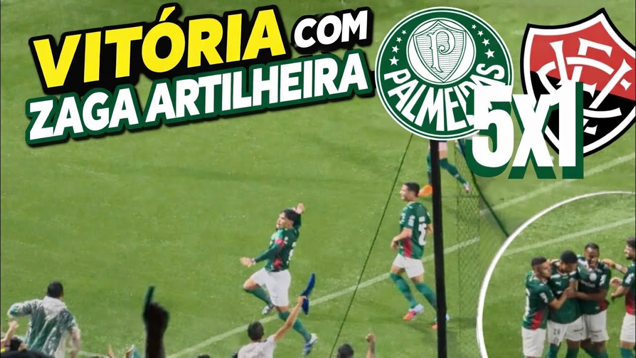 #VLOG - PALMEIRAS 5x1 VITÓRIA - GOLEADA COM ZAGA ARTILHEIRA E +3 PONTOS!!!!
