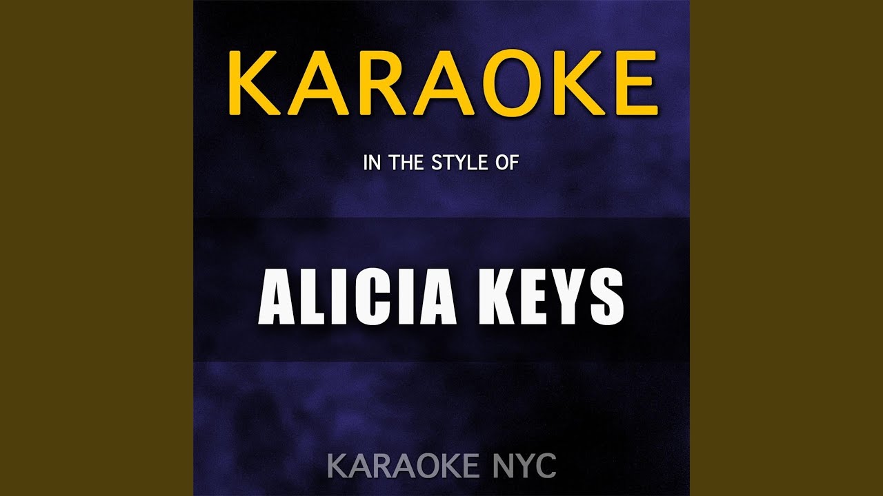 No One (Originally Performed By Alicia Keys) (Karaoke Version)