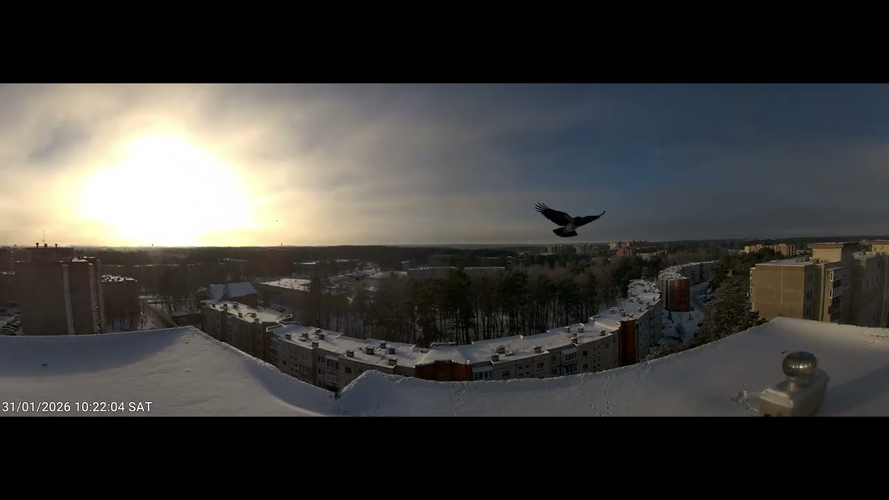 Visaginas sky timelapse 2026.01.31-02.06