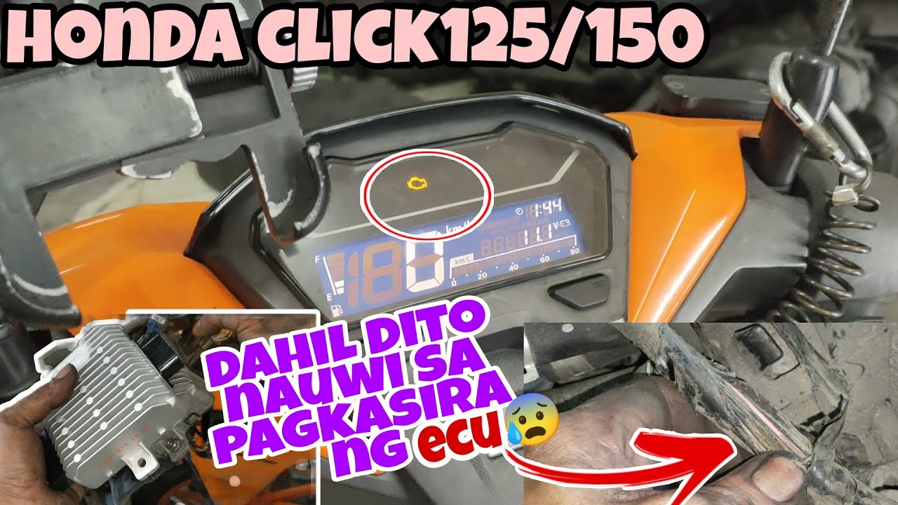 honda click125 tumirik dahil lumabas ang check engine.para maiwasan ang ganito panuorin nyo