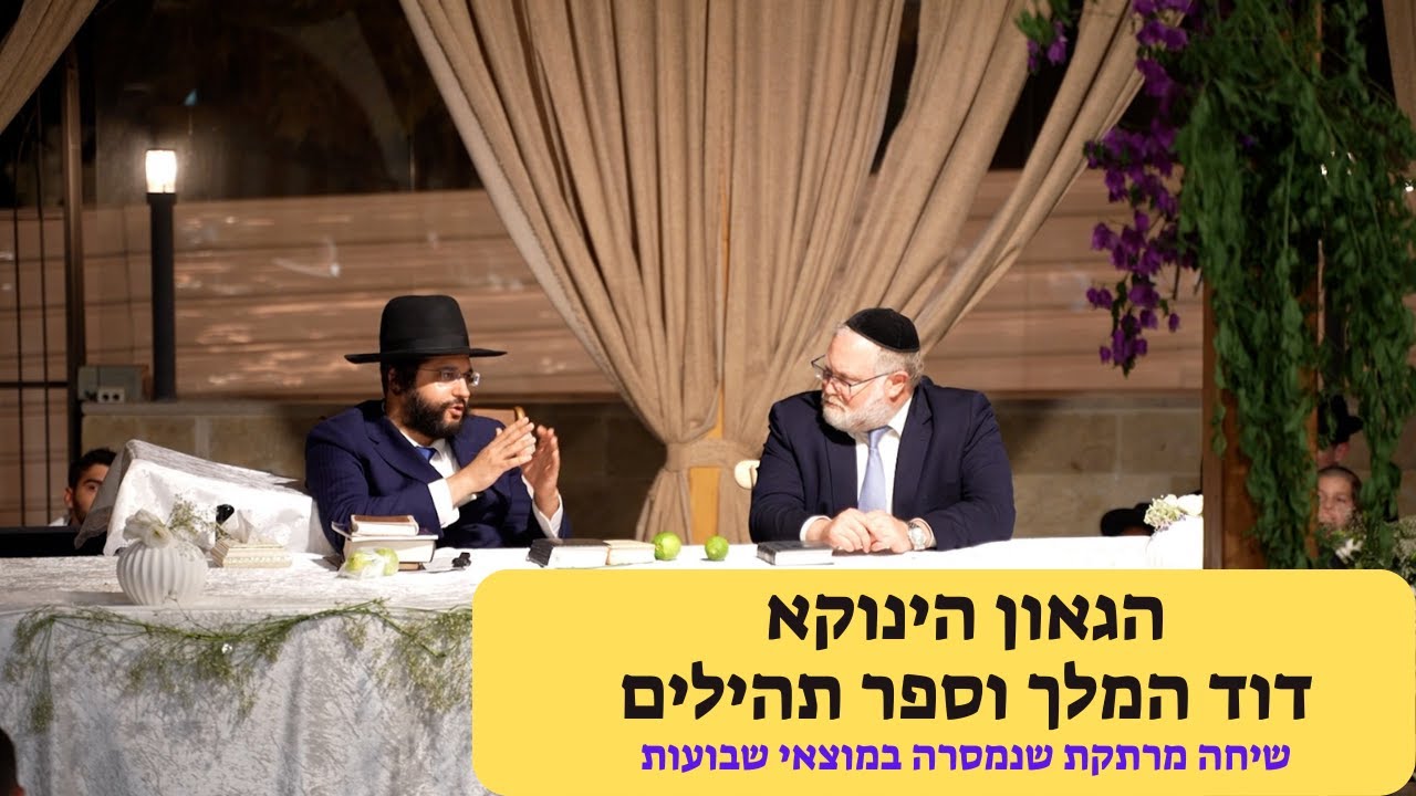 הגאון הינוקא - דוד המלך וספר תהילים - שיחה מרתקת ממוצאי שבועות | The Yanuka - English subs