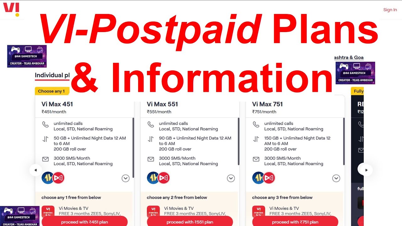Vi Postpaid Plans 2026: Full Details, Prices & OTT Benefits (Best Picks for You!)