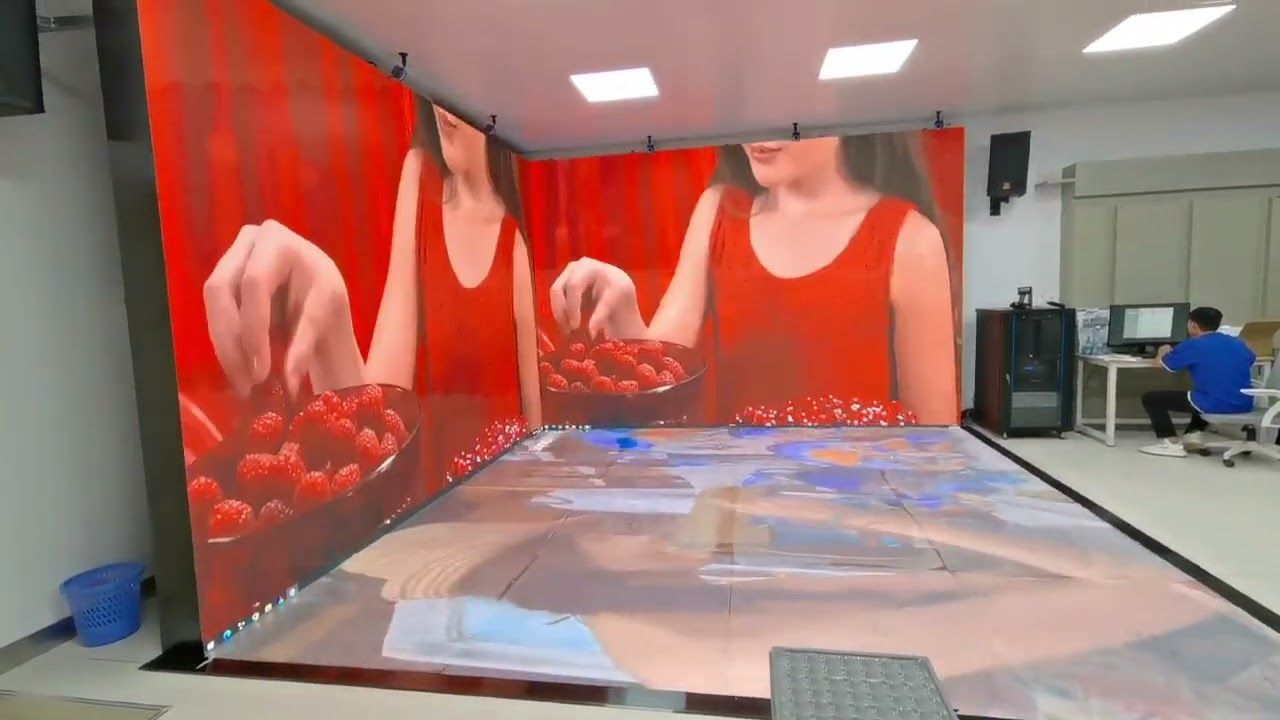 AV Interactive 3D LED screen solution for school education application