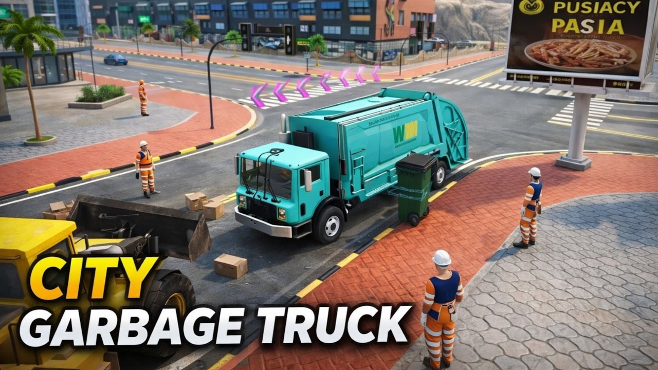 Garbage Truck Simulator Gameplay – Realistic City Cleaning Job || #indiantractorsimulatorlite