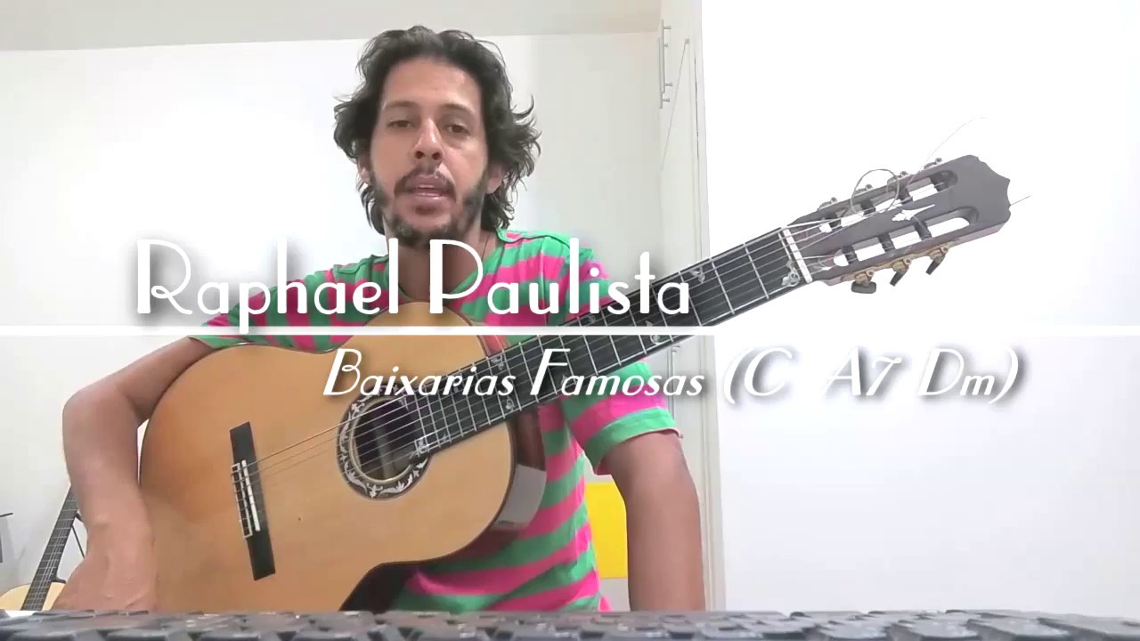Raphael Paulista - Baixarias Famosas (C   A7  Dm) - Viol&atilde;o 7 Cordas J M Santos Guitars