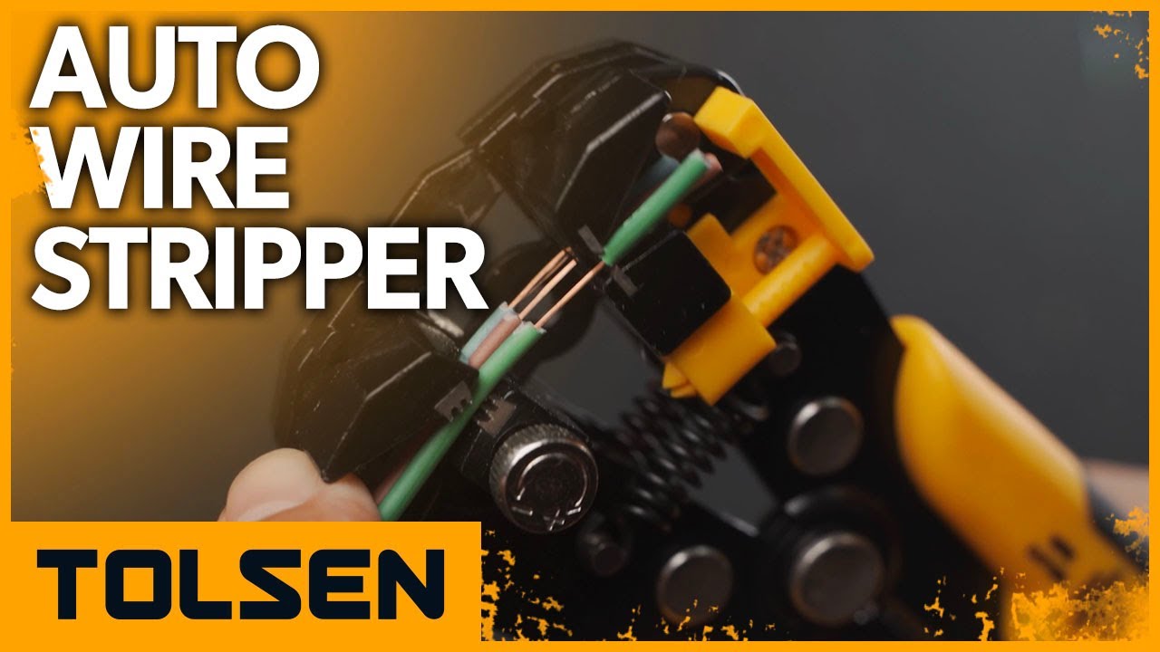TOLSEN Self Adjusting Wire Stripper Auto Wire Stripping Tool for Electrical Cable Cutting