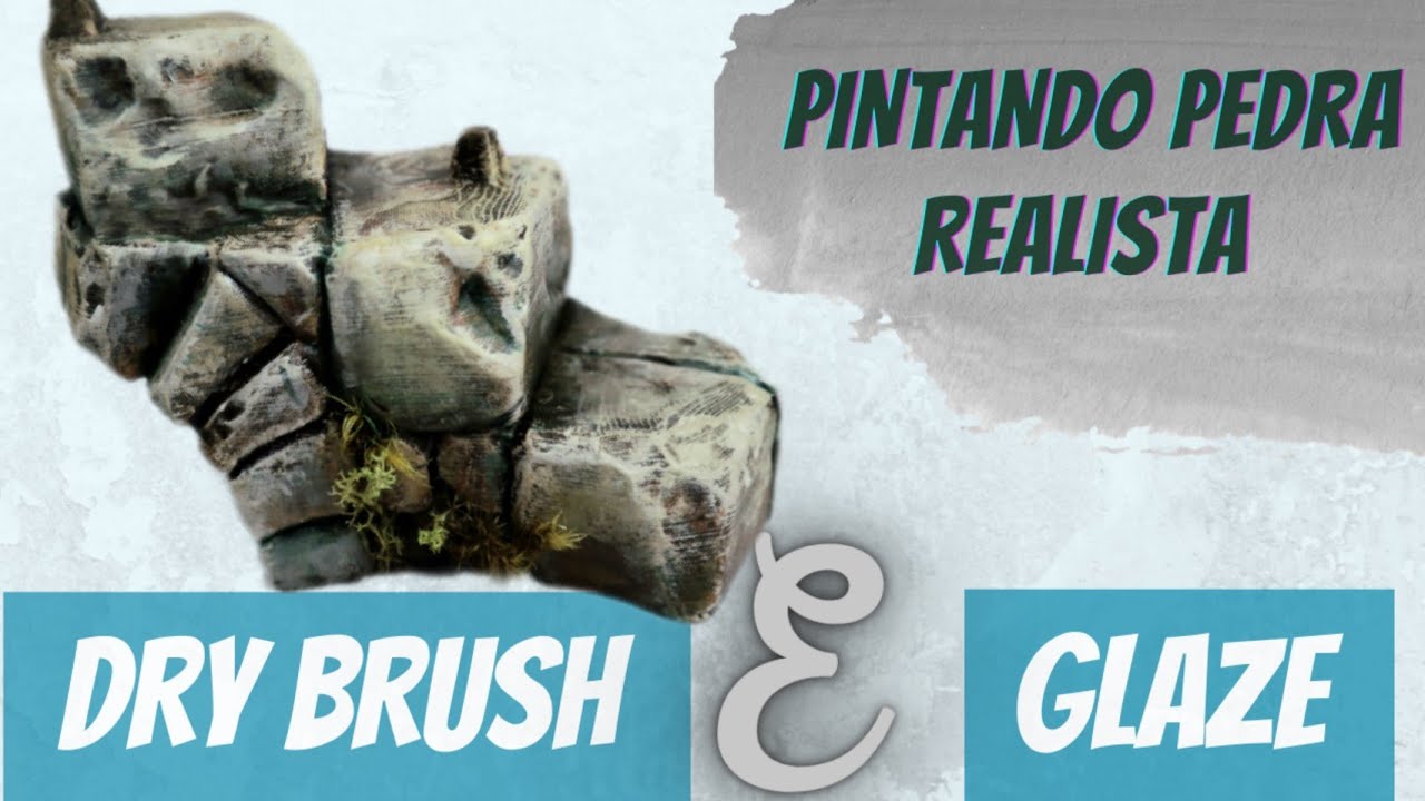 Técnica de Efeito de Pedra Realista Sem usar Wash! + Dica bônus de verniz