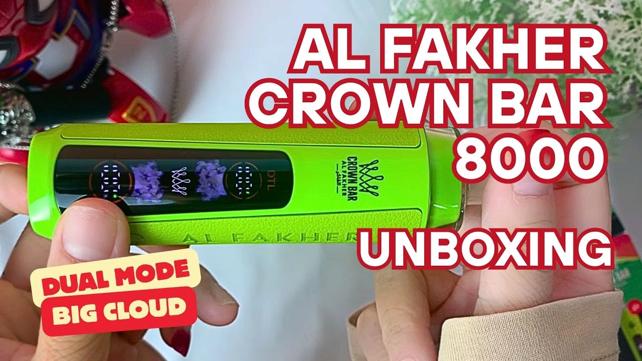 Al Fakher Crown Bar 8000 Crystal Unboxing