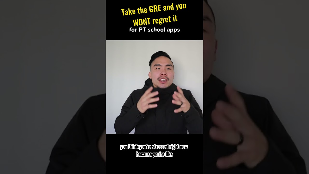 Take the GRE. Don&rsquo;t REGRET it when you apply to PT school #ptschool #physicaltherapyschool