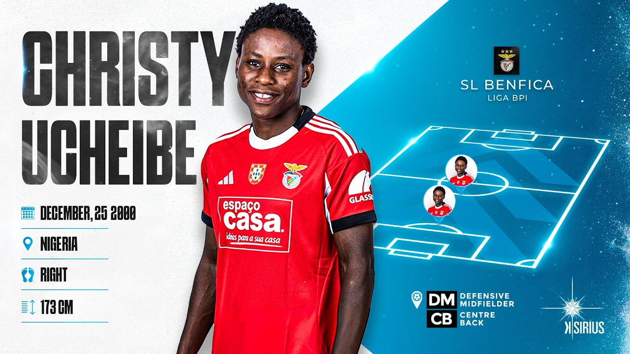 Christy Ucheibe (S.L. Benfica) .Season 2025/2026 .Centre Back/Defensive Midfielder