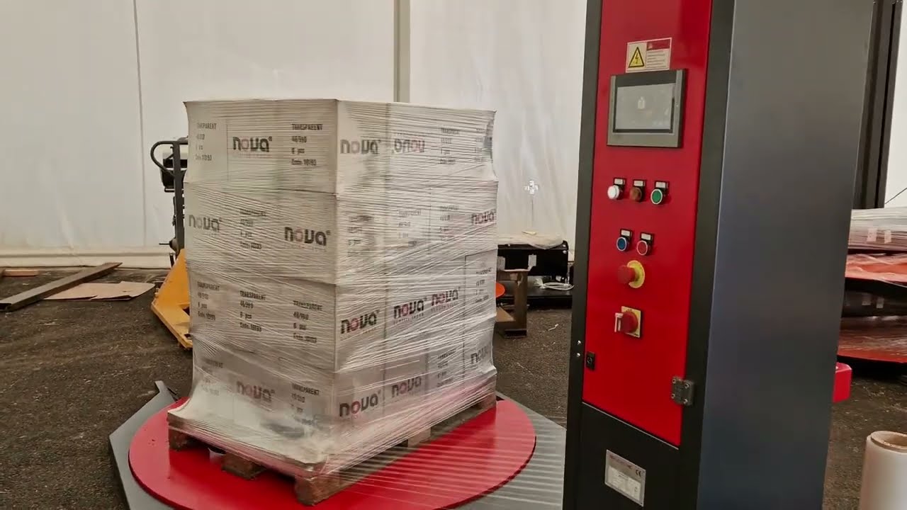 Omega-tányéros raklapfóliázó gép (EasyWrap)