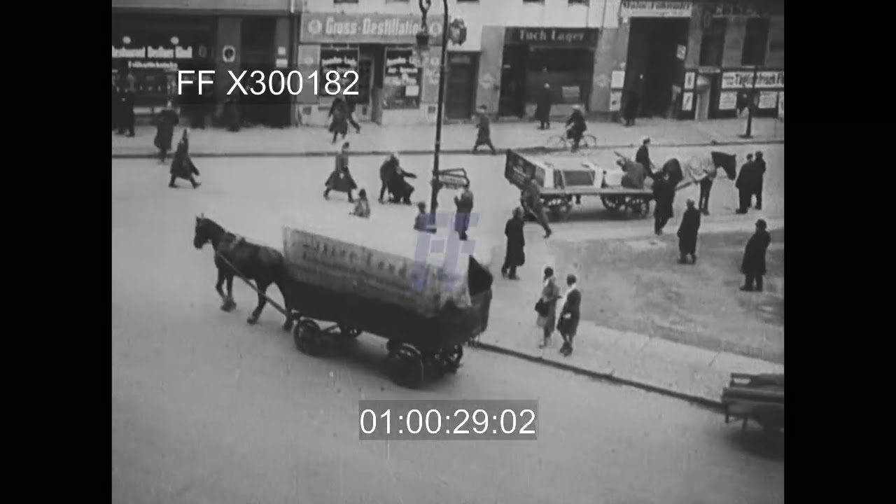 1930 - Germany:  Berlin Police Chase Communists - 300182X | Footage Farm Ltd