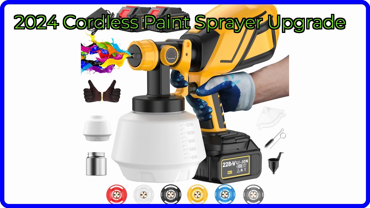 REVIEW (2026): 2024 Cordless Paint Sprayer Upgrade. ESSENTIAL details.
