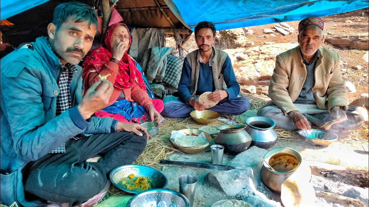 Cooking & Eating Gaddi Shepherd's Favorite Food