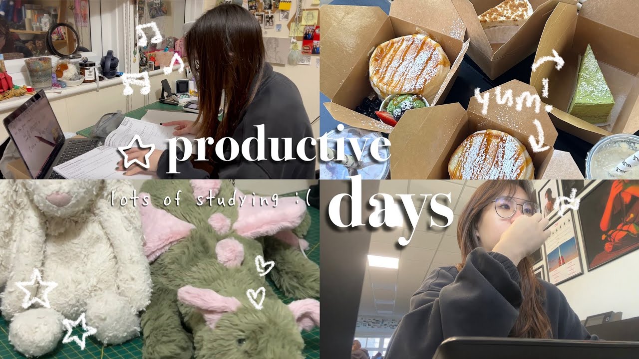 life lately as a BURNT OUT college/6th form student🧃: lots of studying, jellycat unboxing & more!