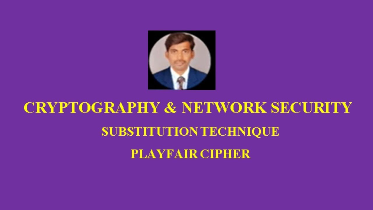 Playfair Cipher || Substitution Technique
